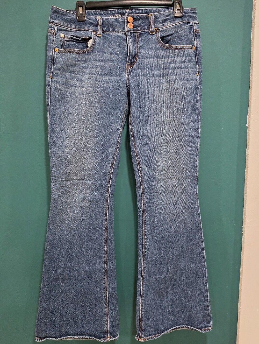 American Eagle Artist Stretch Flare Jeans Size 10 Regular Y2K